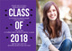 Purple Graduation Cap Confetti Photo Invitations Image 4 of 5